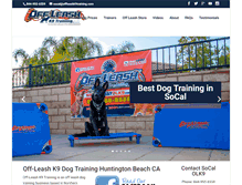 Tablet Screenshot of huntingtonbeachdogtrainer.com